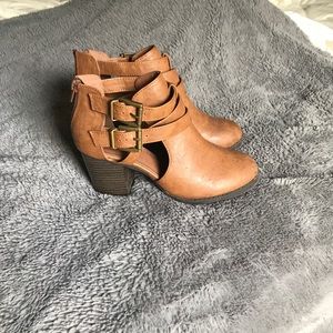 Brown booties